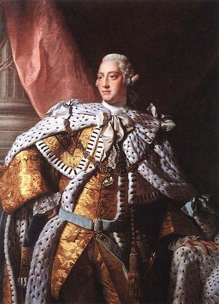 Allan Ramsay Portrait of George III, circa 1762. oil painting image